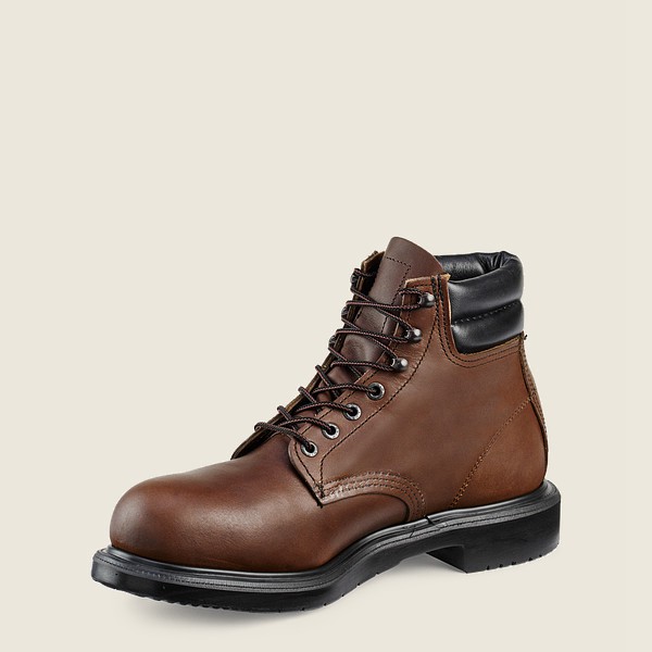 Bottes de Sécurité Red Wing - Supersole® - 6-Inch Toe - Marron Foncé - Homme 410JHZYGS